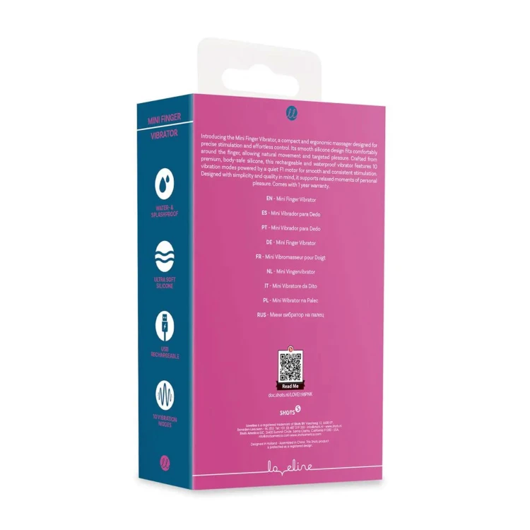 wibrator Mini Finger Vibrator Pink