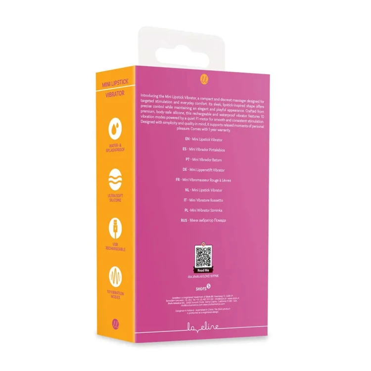 wibrator Mini Lipstick Vibrator  Pink