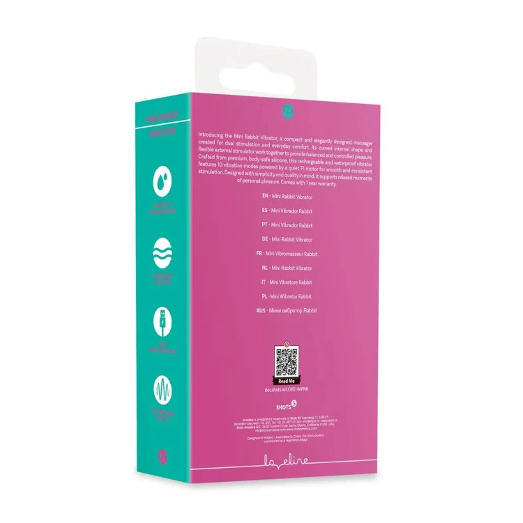 wibrator Mini Rabbit Vibrator Pink