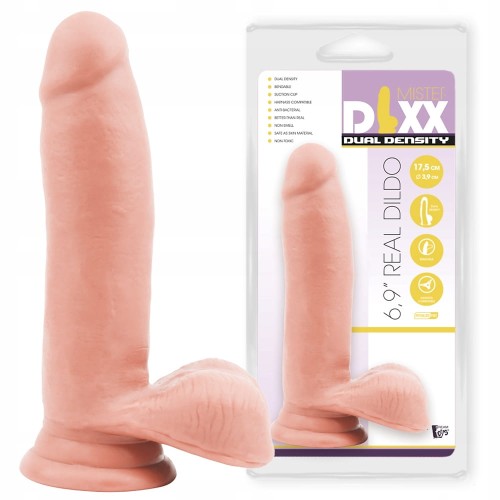 Real-Dildo-6,9"-Gruby-realistyczny-penis-z-jądrami-w-cielistym-kolorze. jpg