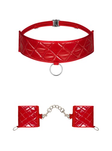 Hunteria-kajdanki-i-choker-O/S-czerwony.jpg