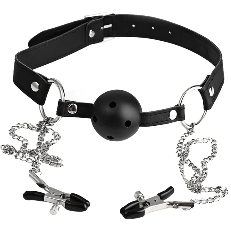 Knebel-z-zaciskami-na-sutki-Mocne-doznania-Rigid-Gag-Ball-With-Nipple-Clamps.jpg