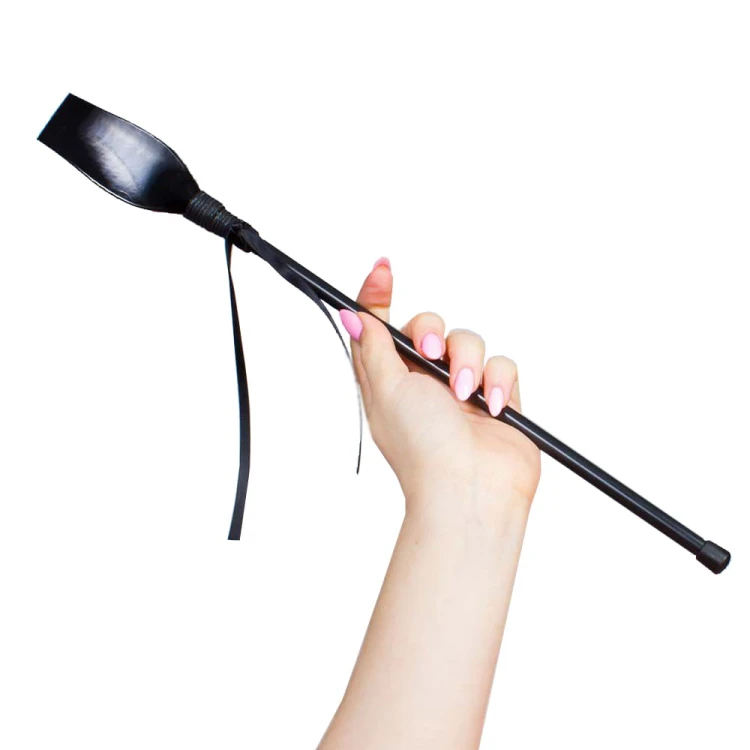 Czarna-packa-z-lakierowanej-skóry-Black-Riding-Crop-Erotyczna-packa-do-wymierzania-kar-Trwała-odporna-na-zużycie.jpg