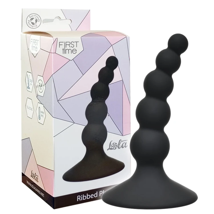 Korek-analny-na-przyssawce-5-kulek-stymulujących-Ribbed-Plug.jpg
