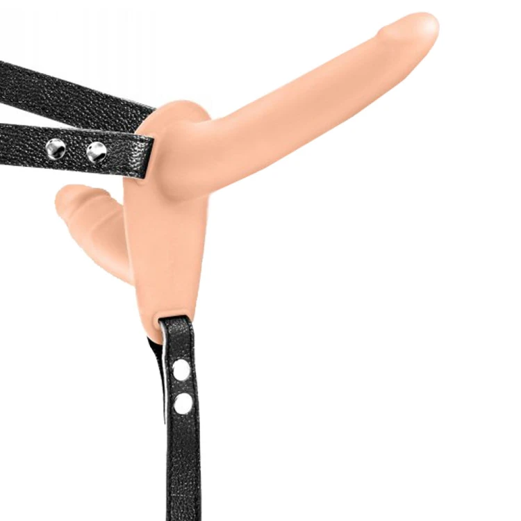 Vibrating-Strap-on-With-Double-Dildo-Flesh-USB-pas z-dildo.jpg