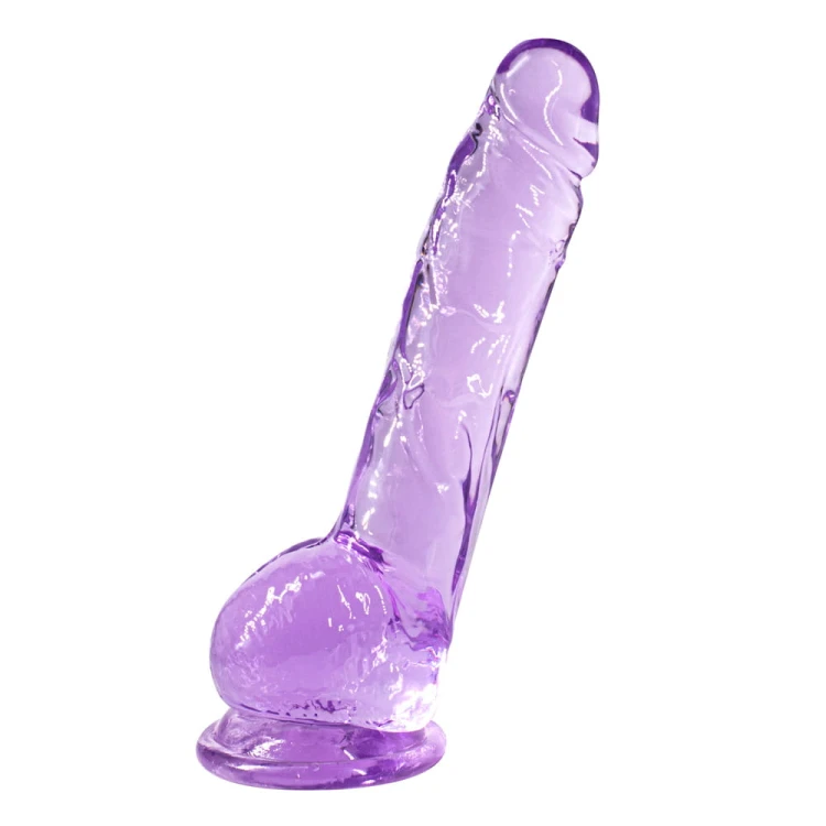 Dildo-do-stymulacji-pochwy-z-jądrami-i-przyssawką-Transparentne-TPR.jpg