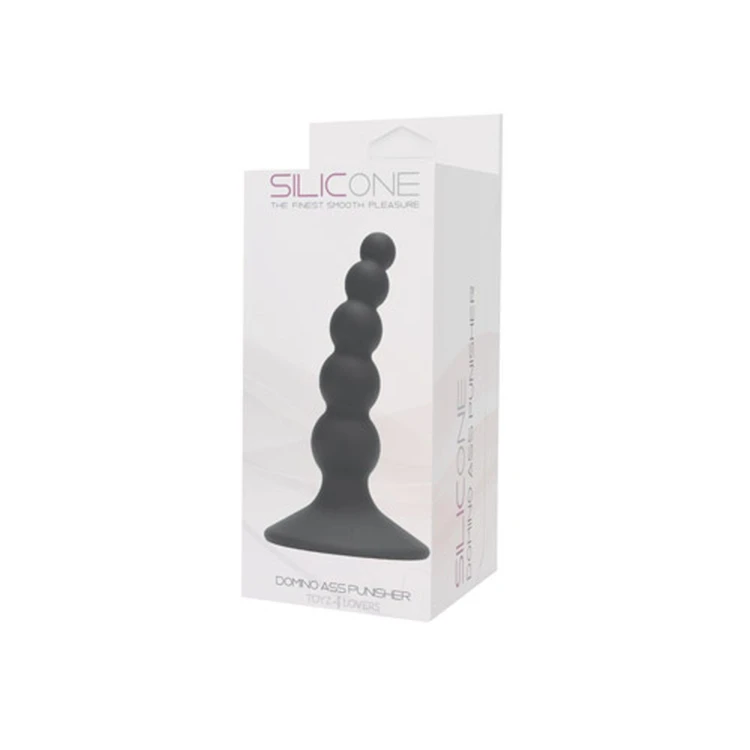 sonda analna PLUG ANALE DOMINO ASS PUNISHER SILICONE BLACK