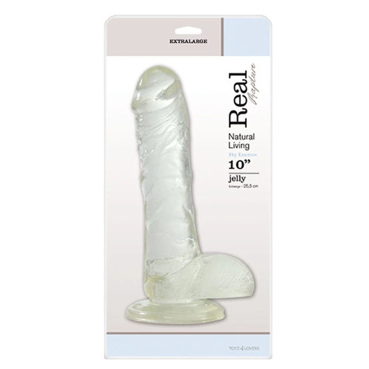 dildo FALLO JELLY REAL RAPTURE CLEAR 10"