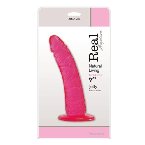 dildo JELLY DILDO REAL RAPTURE PINK 7"