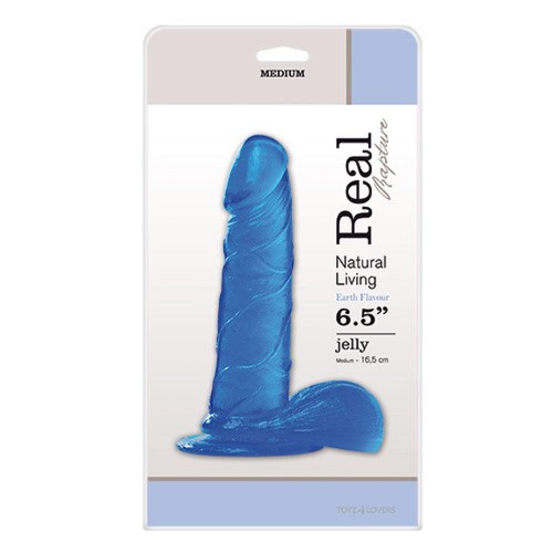 dildo JELLY DILDO REAL RAPTURE BLUE 6,5"