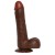 dildo REALISTIC DILDO REAL RAPTURE BROWN 9"
