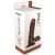 dildo REALISTIC DILDO REAL RAPTURE BROWN 8"