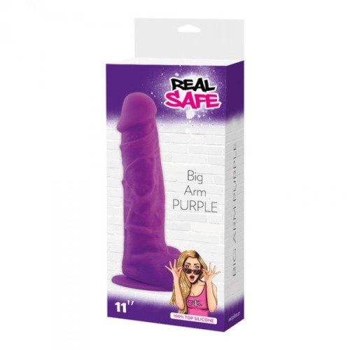 dildo Fallo realistico real safe big arm purple