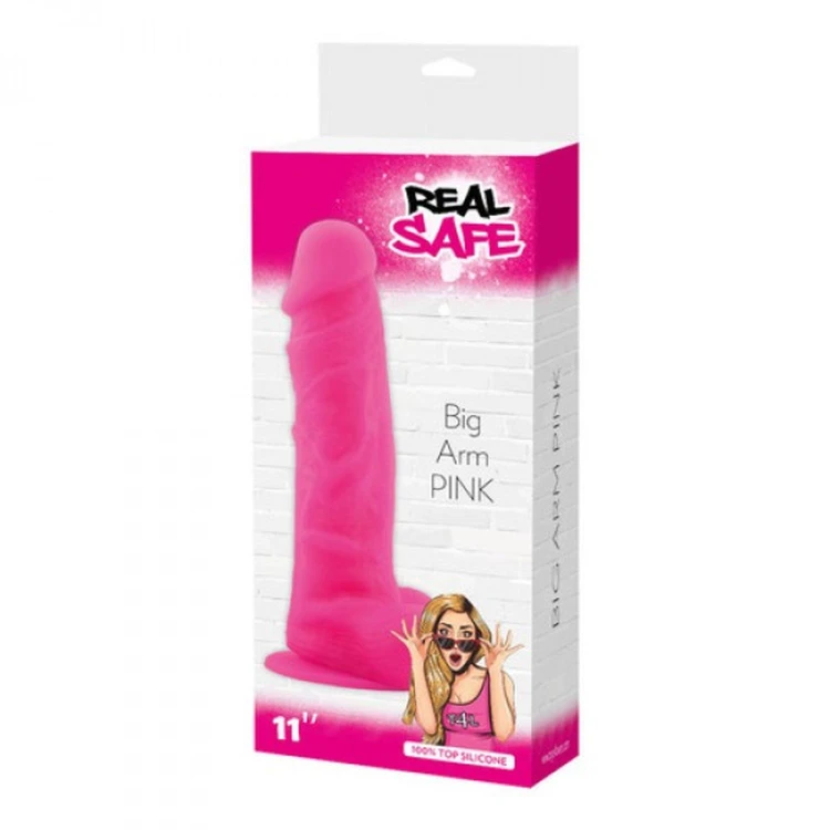 dildo Fallo realistico real safe big arm pink