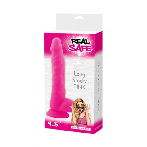 dildo Fallo realistico real safe long stocky pink