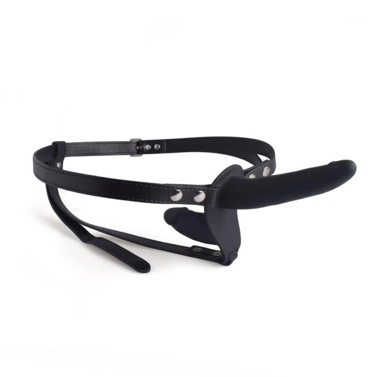 strap-on Cintura doppio fallo  Black