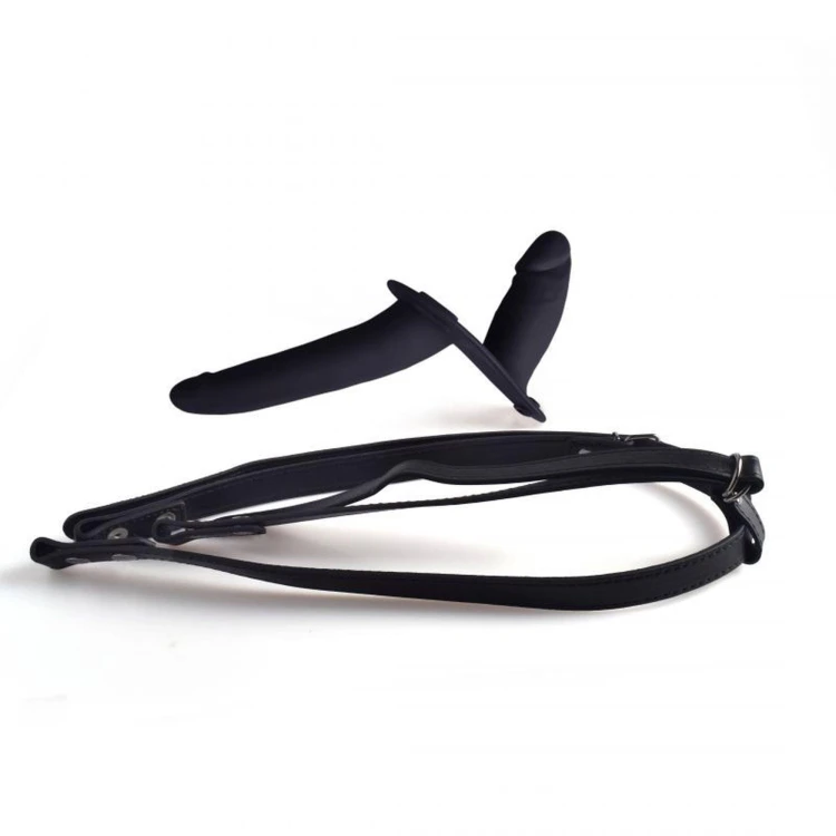 strap-on Cintura doppio fallo  Black