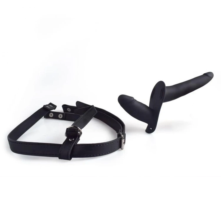 strap-on Cintura doppio fallo  Black